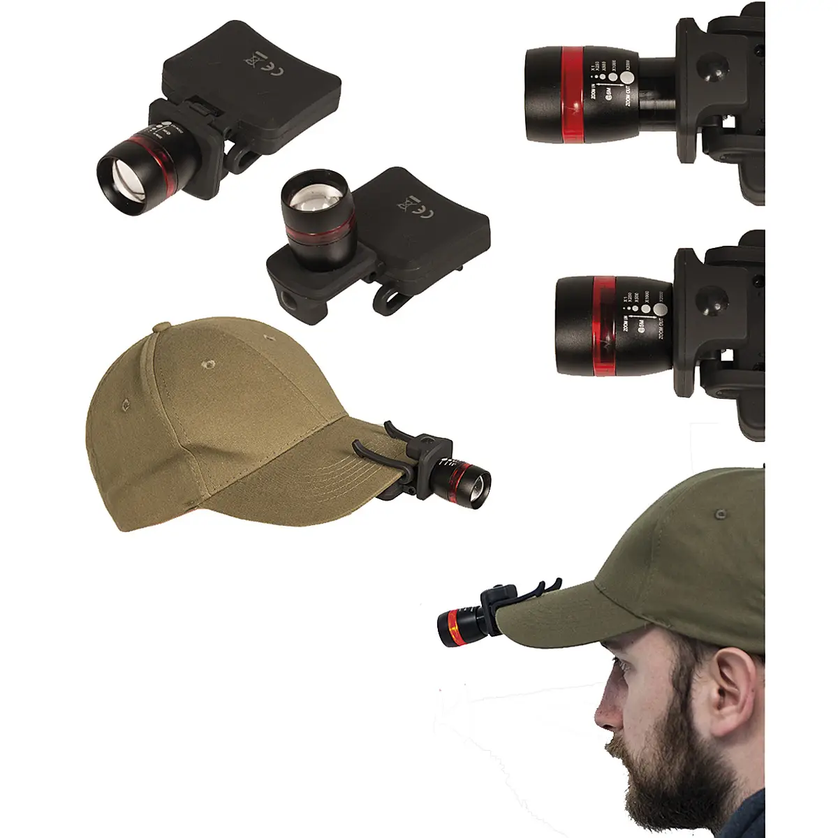 Mil-Tec Cap Light Cree LED mit Zoom