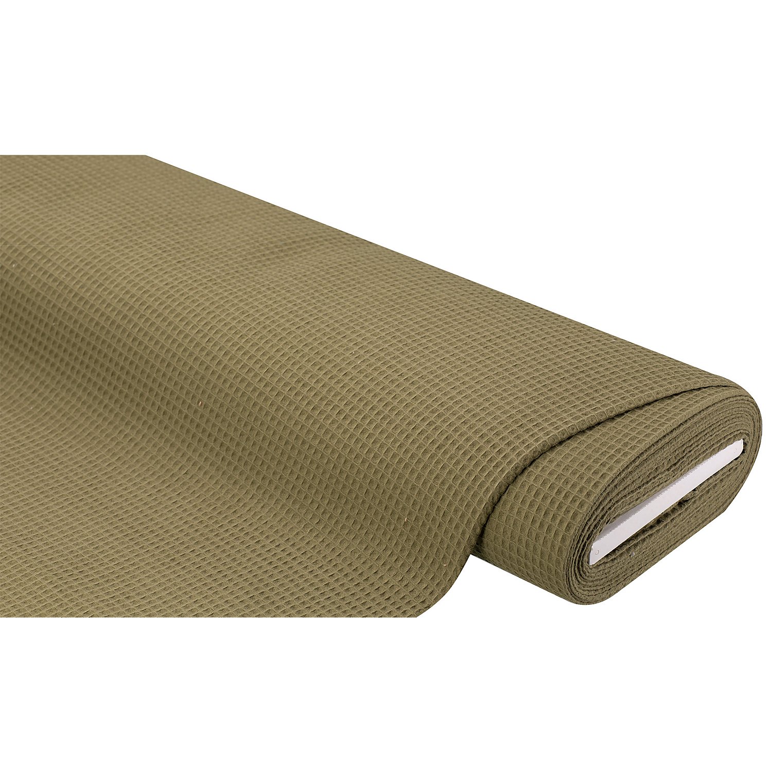 Waffelpiqué, khaki