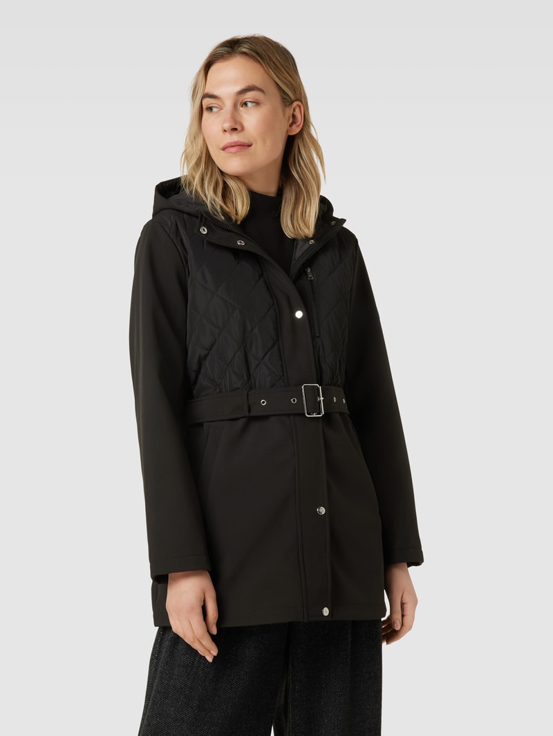 Jacke mit Taillengürtel in black