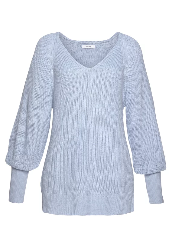 V-Ausschnitt-Pullover
