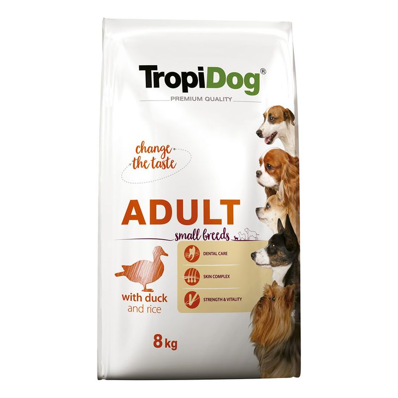 Tropidog Premium Adult Small Ente & Reis