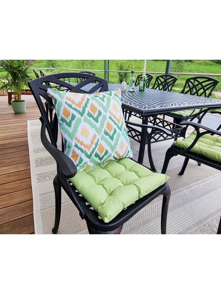 JACK Outdoor Dekokissen Motiv 45x45cm inkl. XXL Füllung in Abstrakt Grün günstig kaufen 45x45 cm