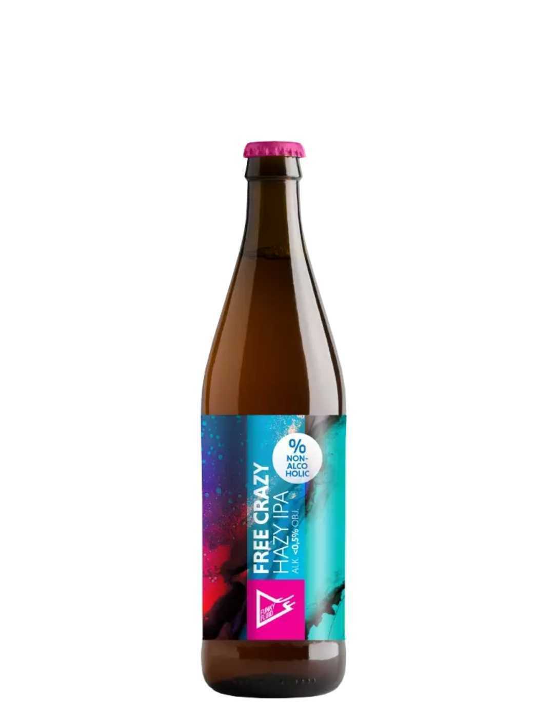 Funky Fluid : Free Crazy Hazy IPA - Gueule de joie 0.5° |  50 cl