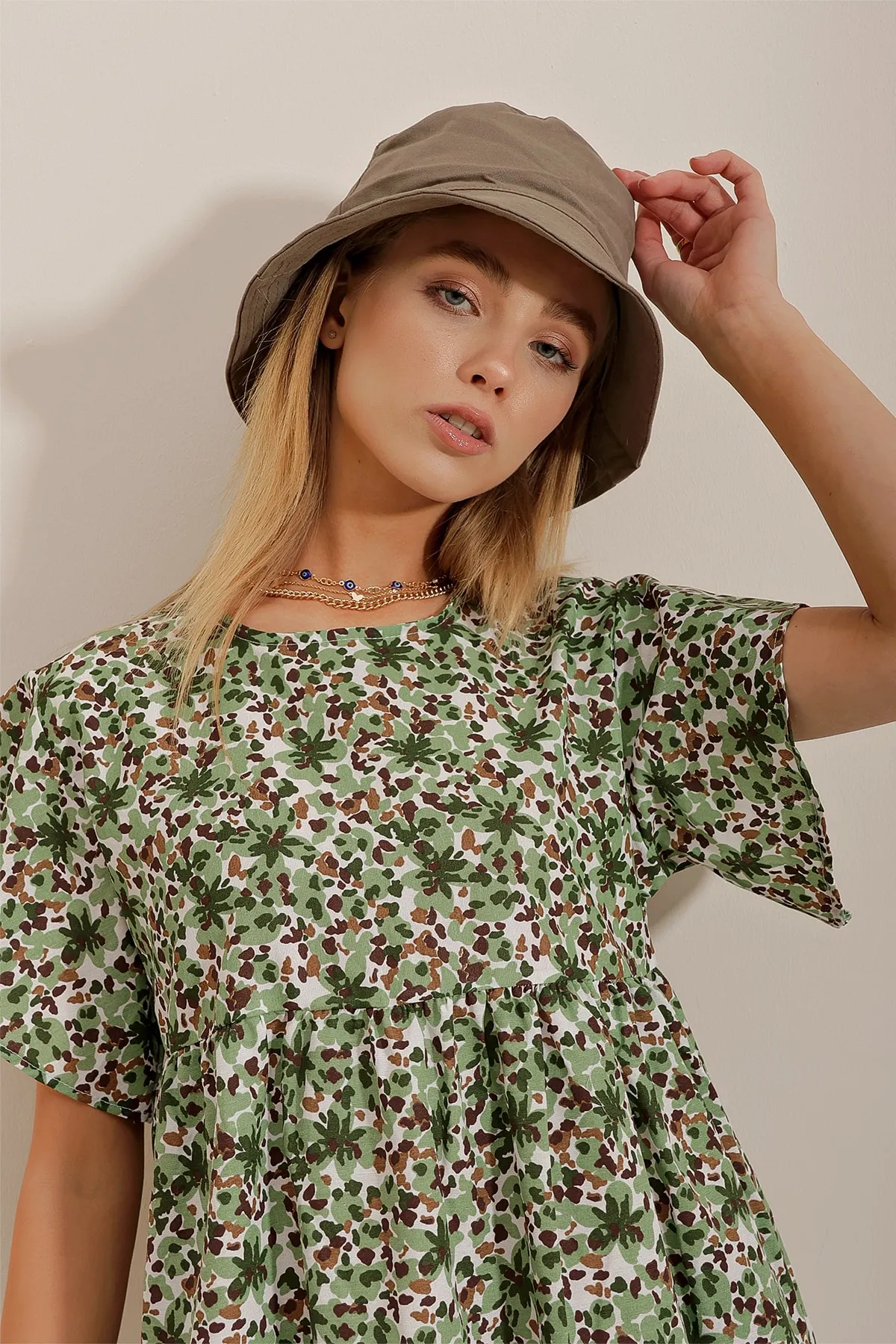 Trend Alaçatı Stili  Cap - Khaki