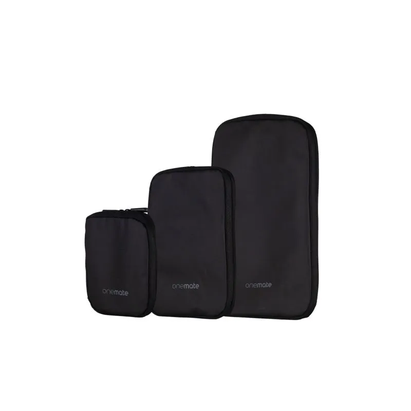 onemate Packtaschen-Set Universal (S, M, L)  - Schwarz