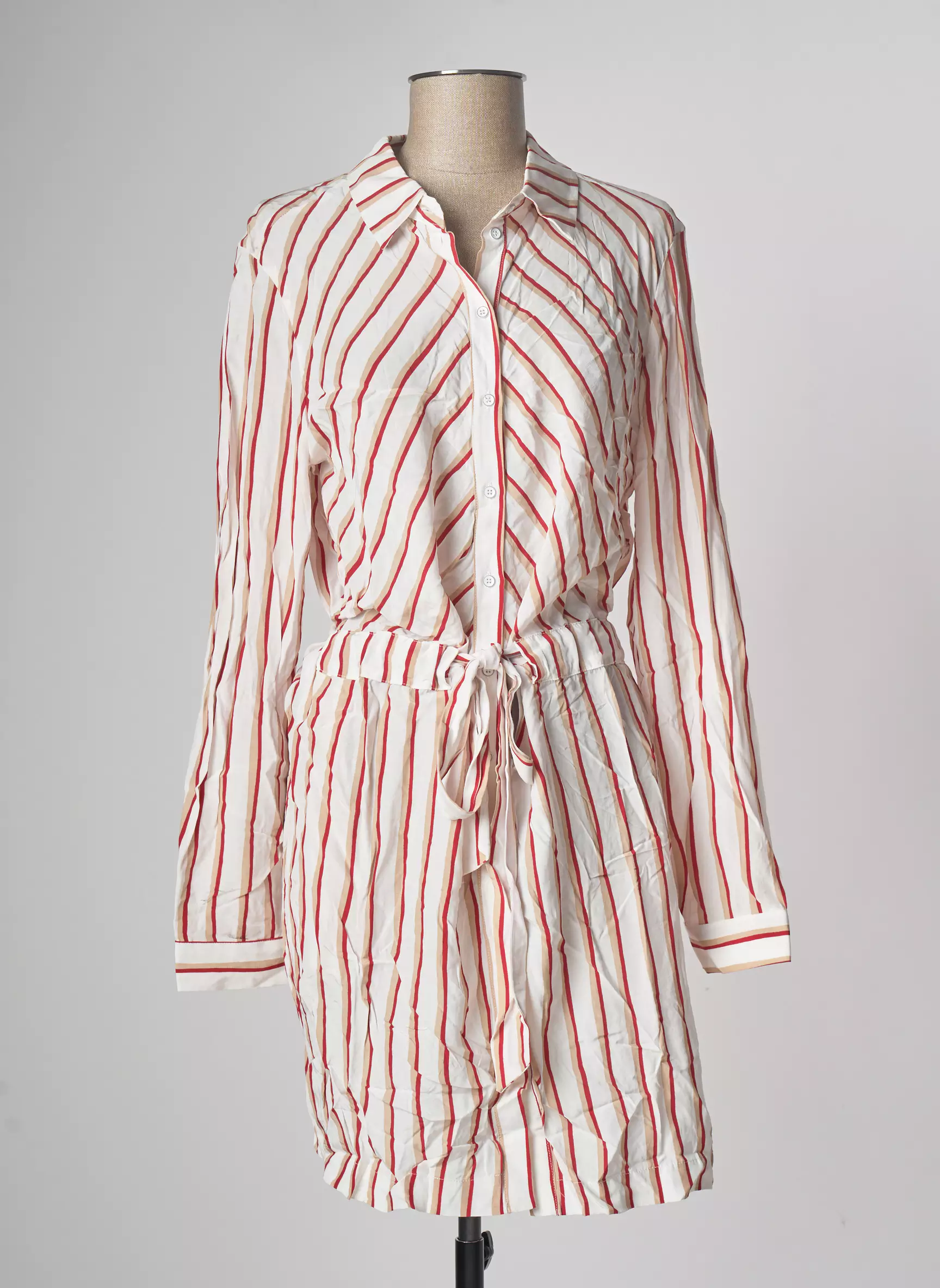 Yuka Robes Mi Longues Femme couleur rouge