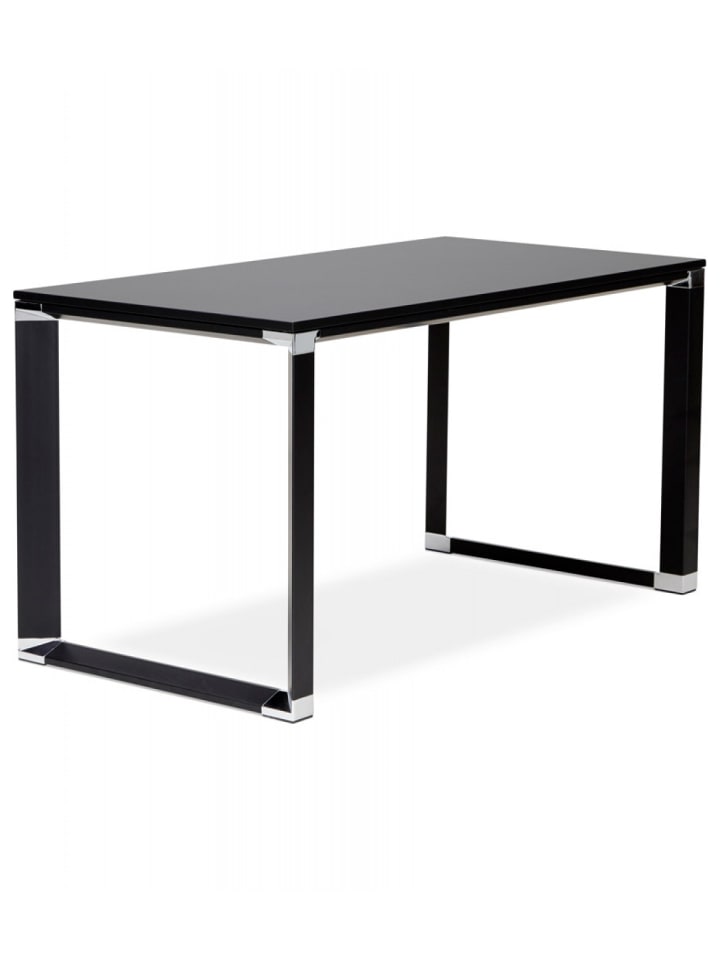 KADIMA DESIGN Industrie Schreibtisch aus Holz und Metall | Moderner Stil in Schwarz günstig kaufen