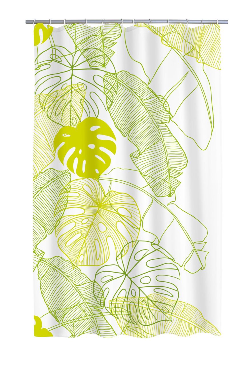 Ridder Duschvorhang Textil Tropical 180x200 cm inkl. Ringe