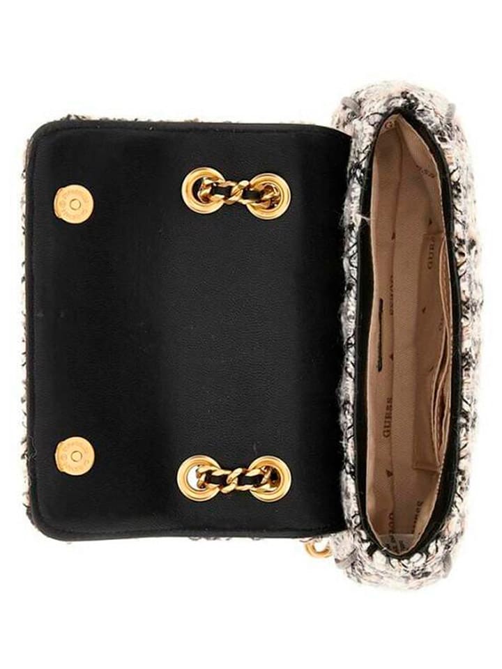 Guess Crossbody Umhängetasche in Weiß/ Schwarz/ Beige - (B)20 x (H)11 x (T)5 cm günstig kaufen onesize