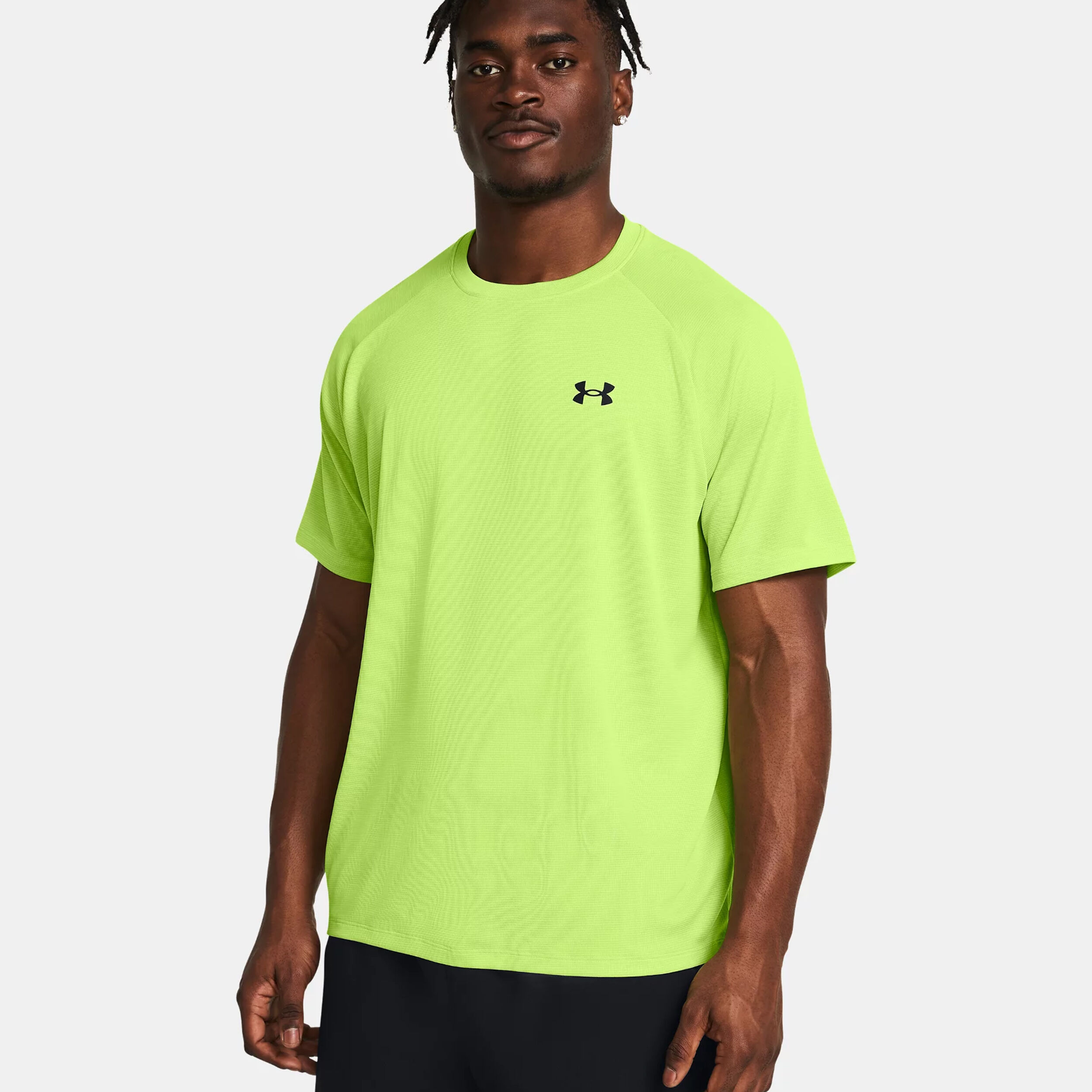 Tech Textured T-Shirt Herren - Grün