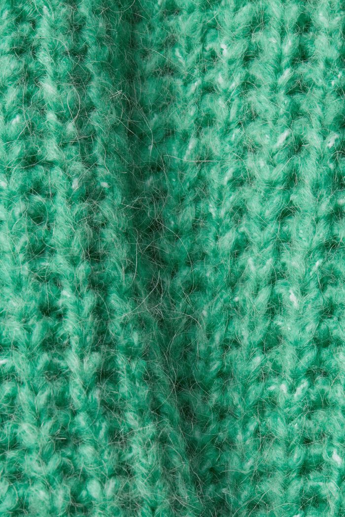 Grobstrickpullover mit Rollkragen, mit Alpaka und Wolle