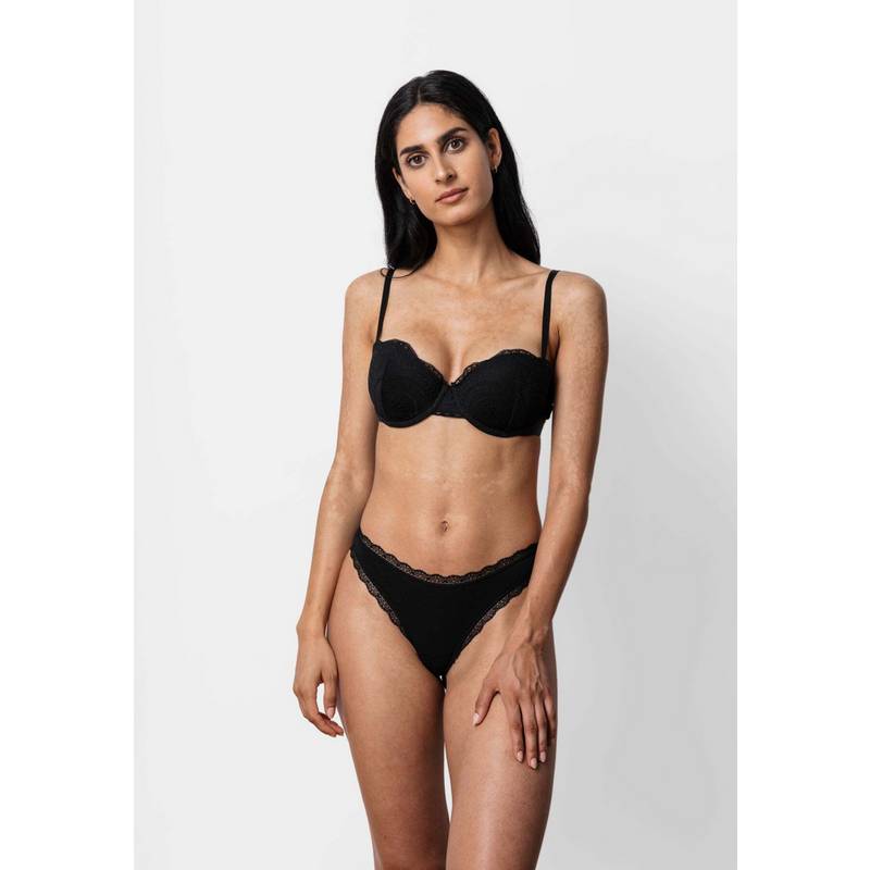 Snocks Tangas mit Spitze aus Bio-Baumwolle Unterhose Damen