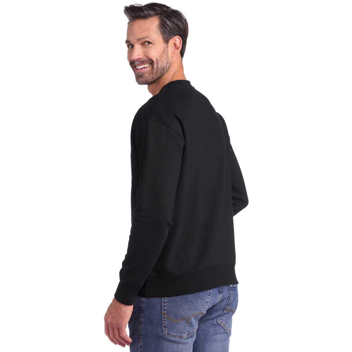 Herren Sweatshirt mit Rundhalsausschnitt