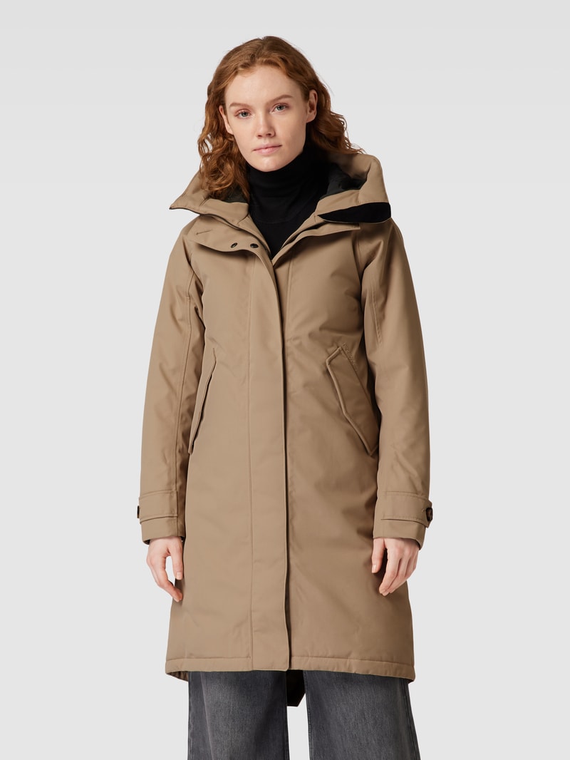 Parka mit Kapuze Modell 'LUNA' in beige