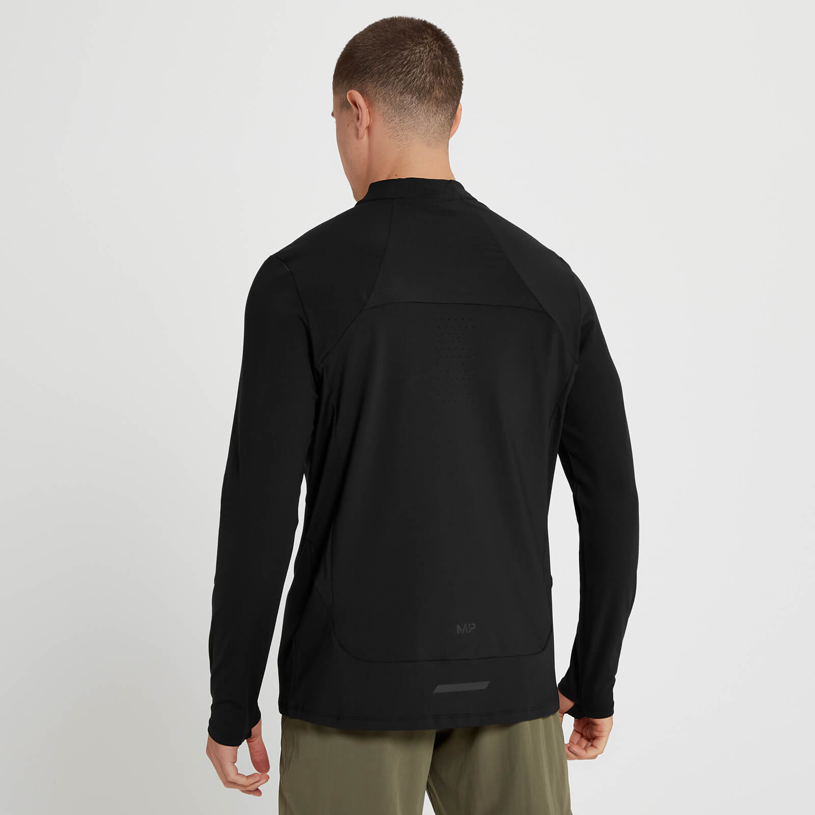 Haut à fermeture éclair ¼ MP Velocity Ultra pour hommes – Noir