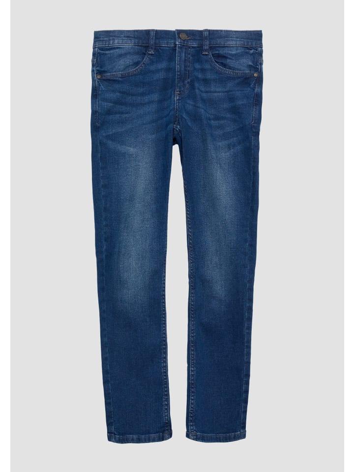 s.Oliver Jeans-Hose lang in Blau günstig kaufen