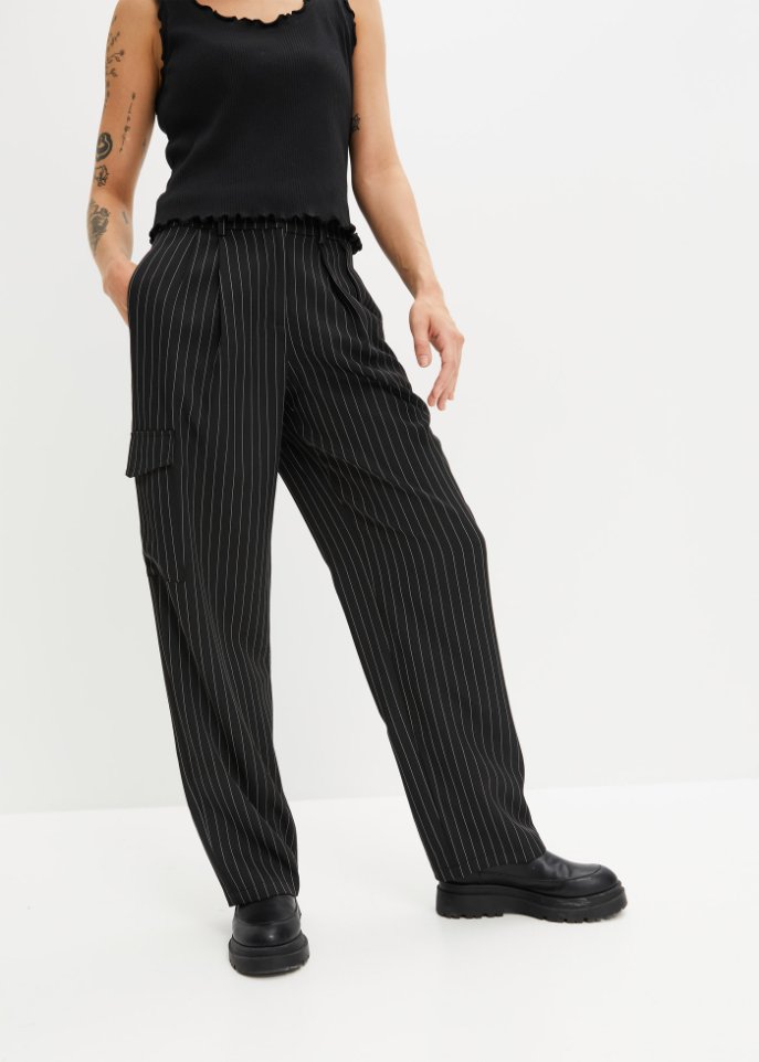 Cargo-Hose mit Nadelstreifen