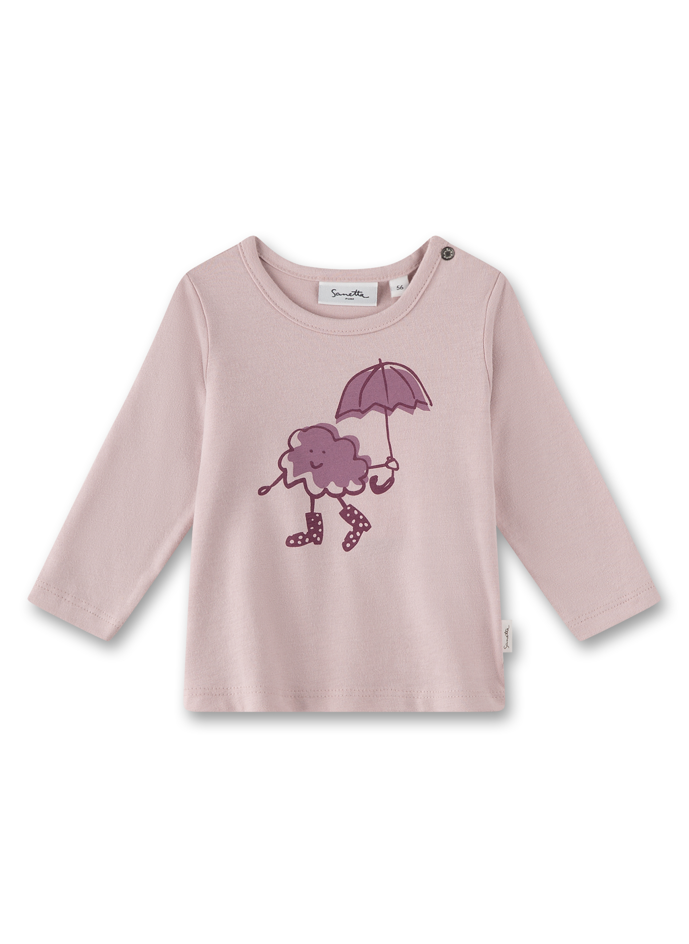 Mädchen-Langarmshirt Rosa