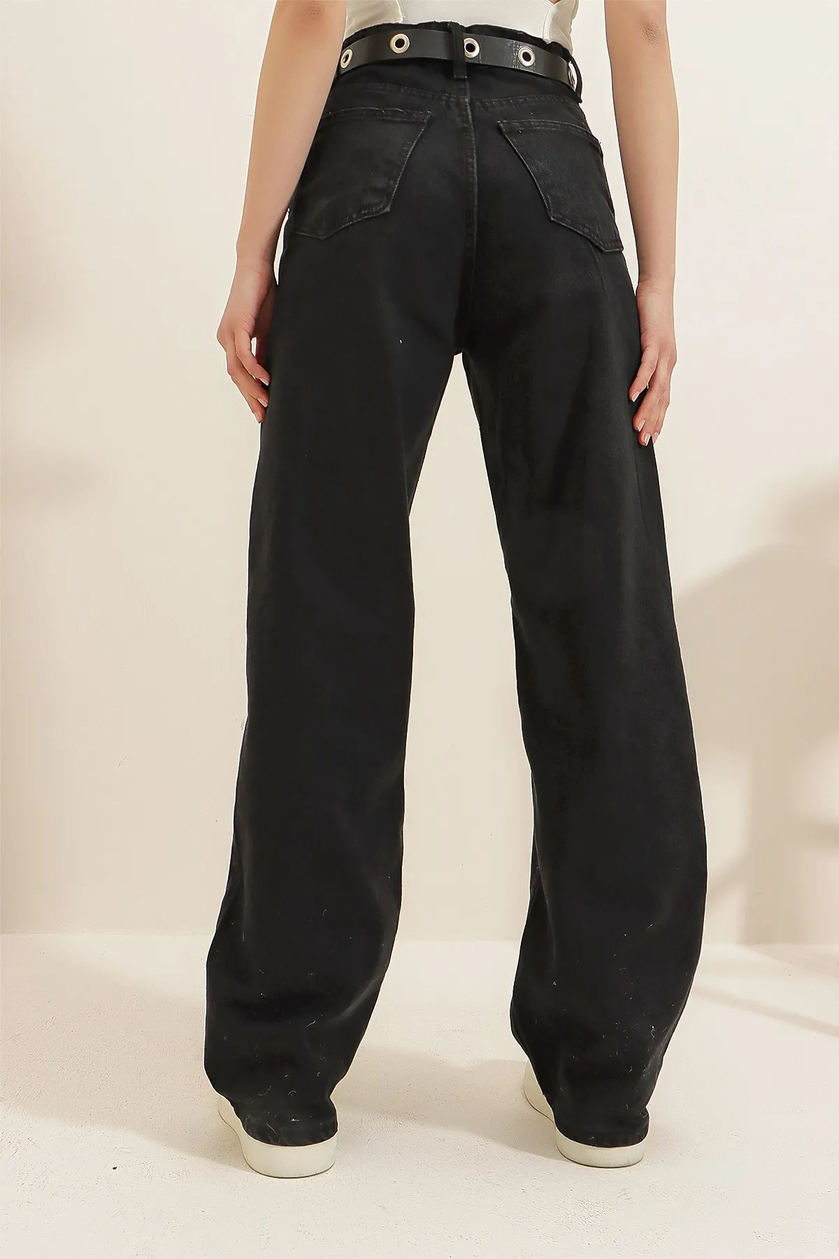 Trend Alaçatı Stili  Jeans - Schwarz - Wide Leg