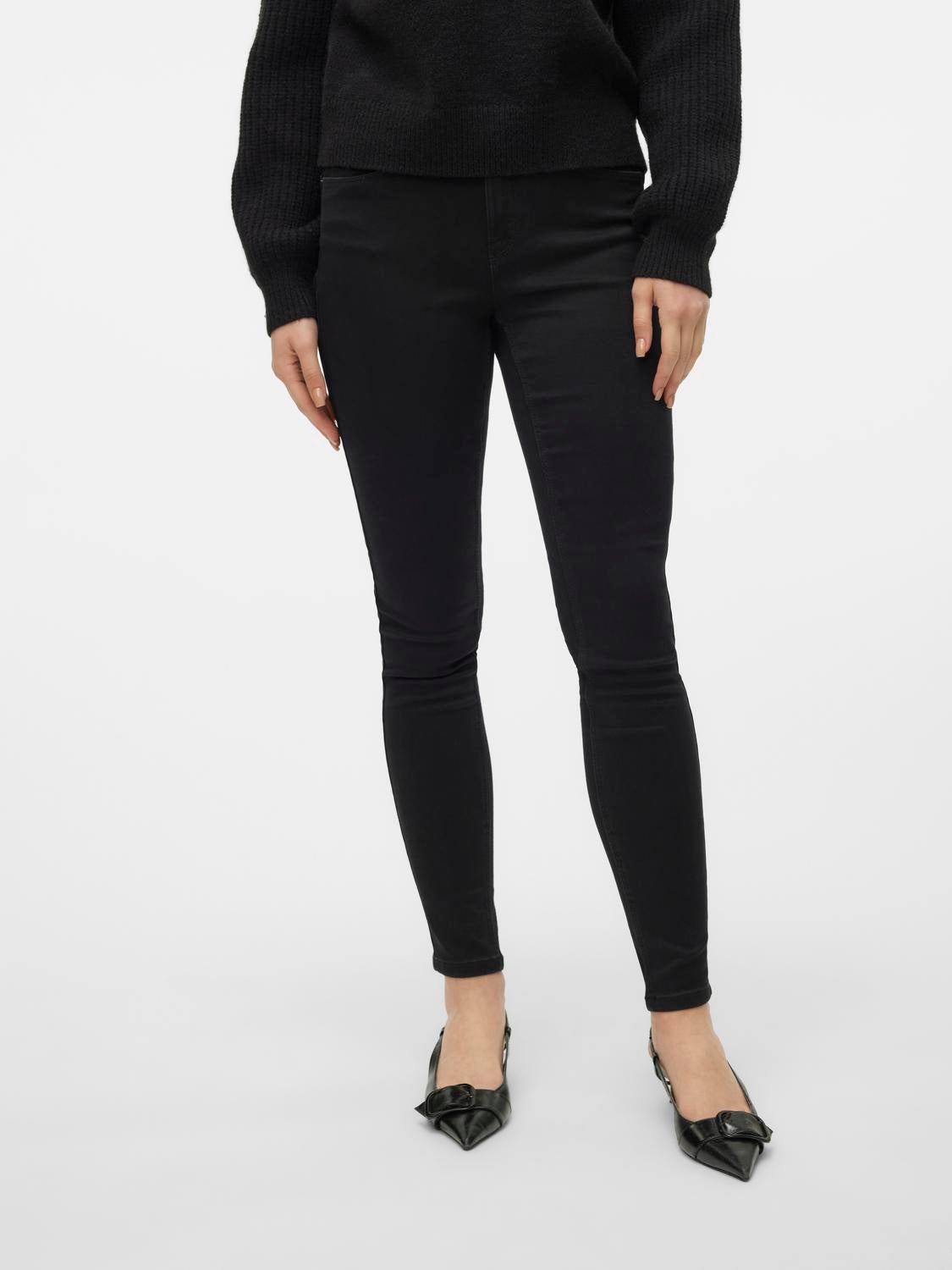 VMSOPHIA Hohe Taille Skinny Fit Jeans