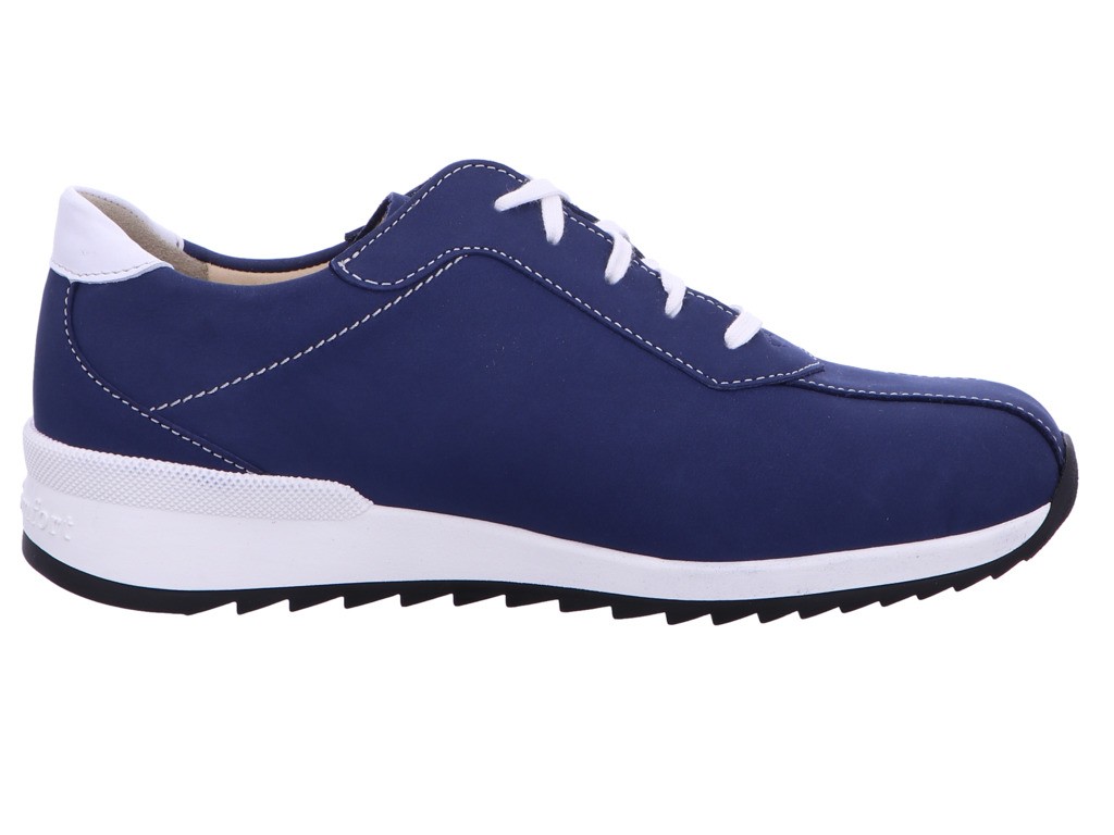 FINN COMFORT Komfort Schnürer blau Sarnia demin