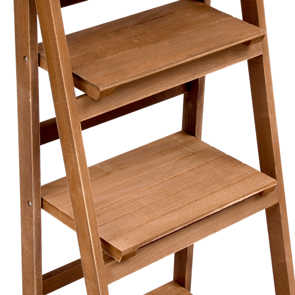 Happy Home Blumentreppe Pflanzenregal mit 4 Ablagen WPS01-HOL Holz