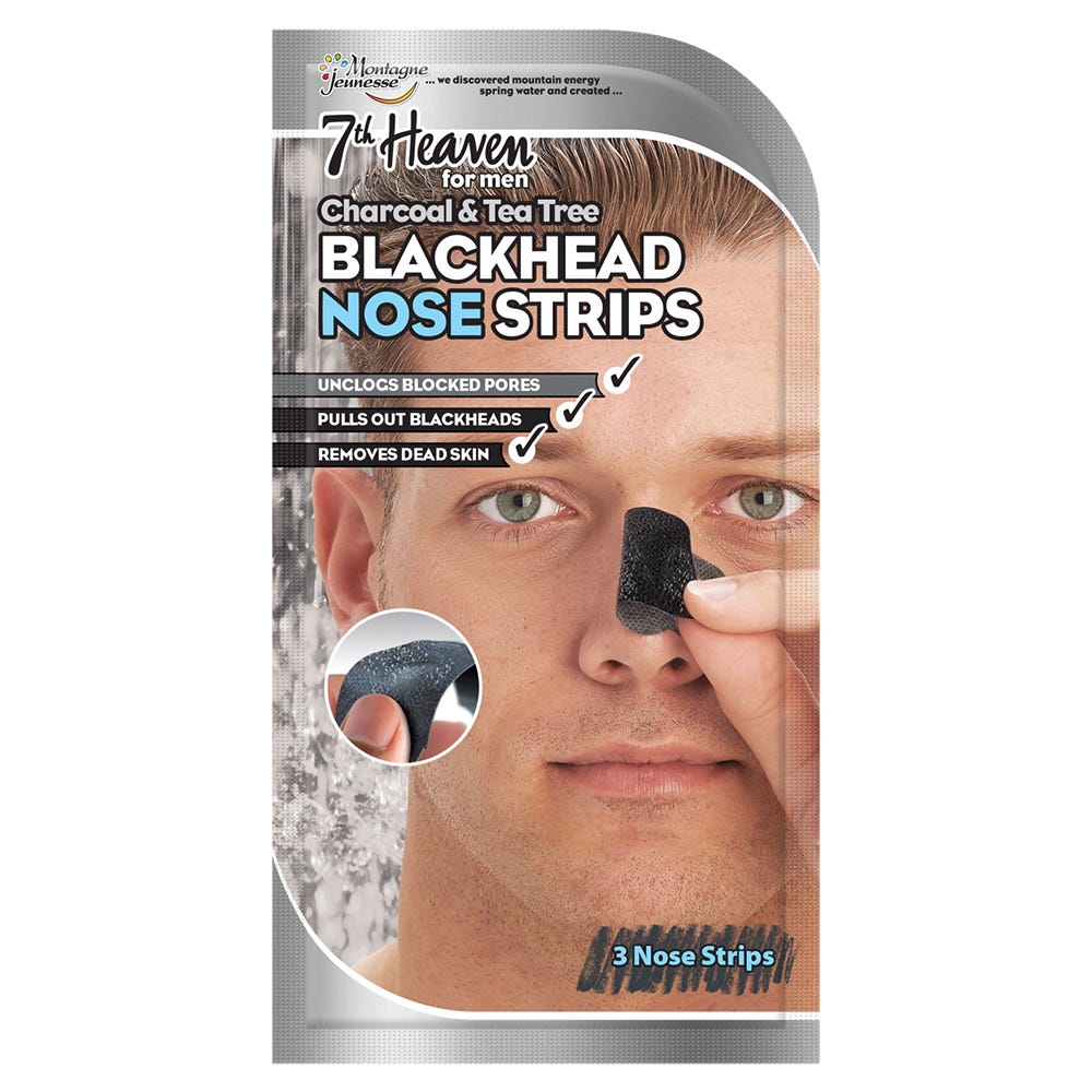 7th Heaven Men Nasenstrips Charcoal