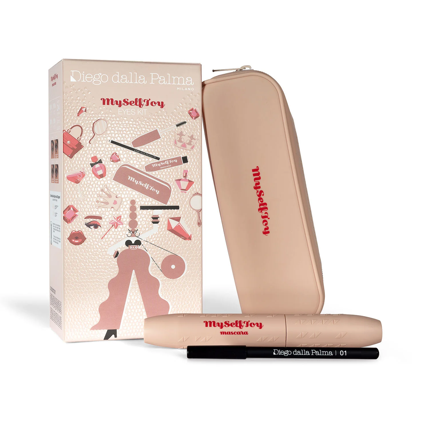 Myselftoy Eyes Kit Mascara – Make-up-Set, Mascara, Kajalstift