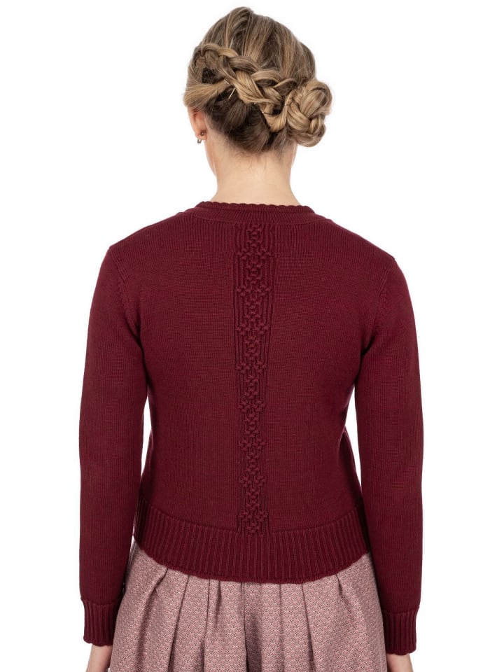 Spieth & Wensky Strickjacke BRESCIA in weinrot günstig kaufen