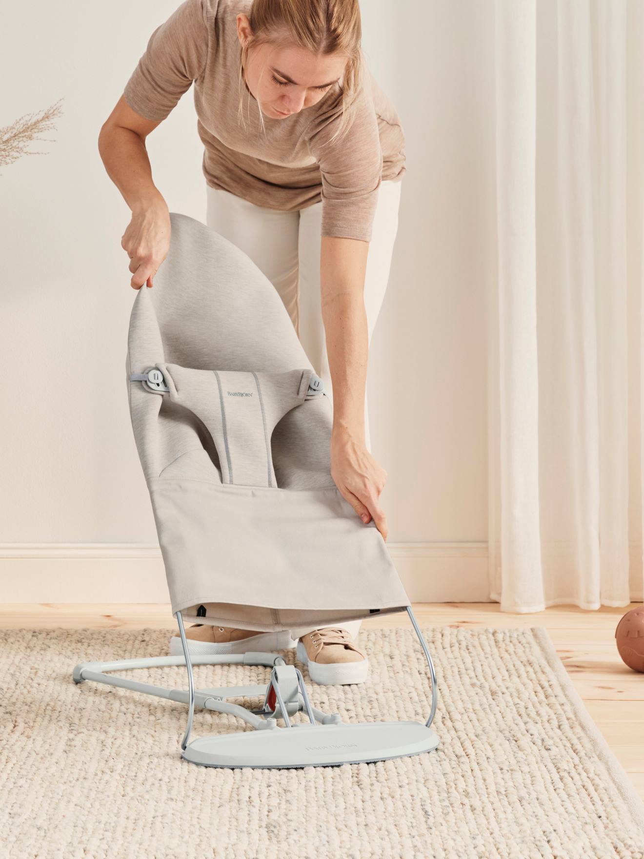 Baby bjorn Babywippe BLISS, 3D-Jersey BABYBJÖRN - beige