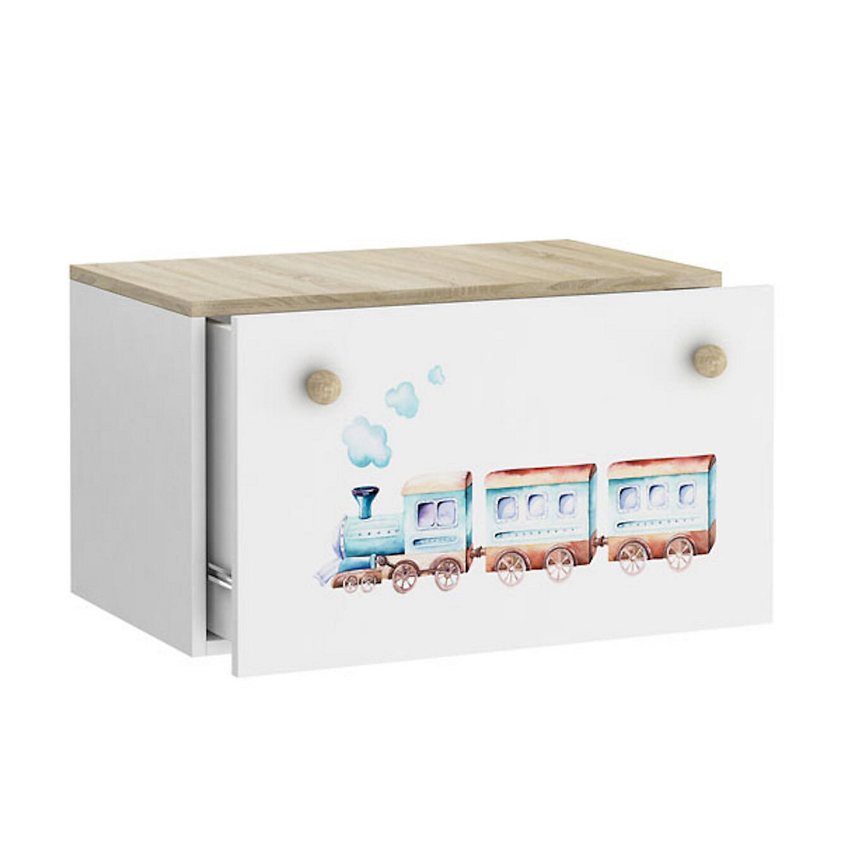 Spielzeugtruhe Sitztruhe Inga 70cm Motiv wählbar mit 1 Schublade
