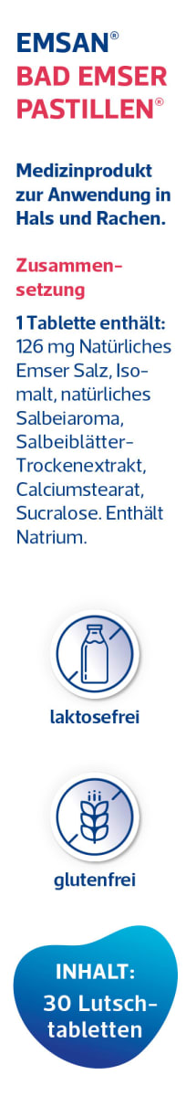 Pastillen Halstabletten mit Salbei, 30 St