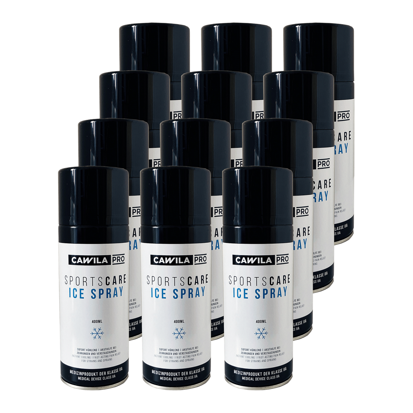 Cawila PRO SportsCARE Ice Spray | 400ml | 12er Set Trainingszubehör Weiss