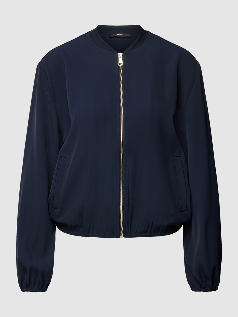 Bomberjacke mit Reißverschluss in marineblau