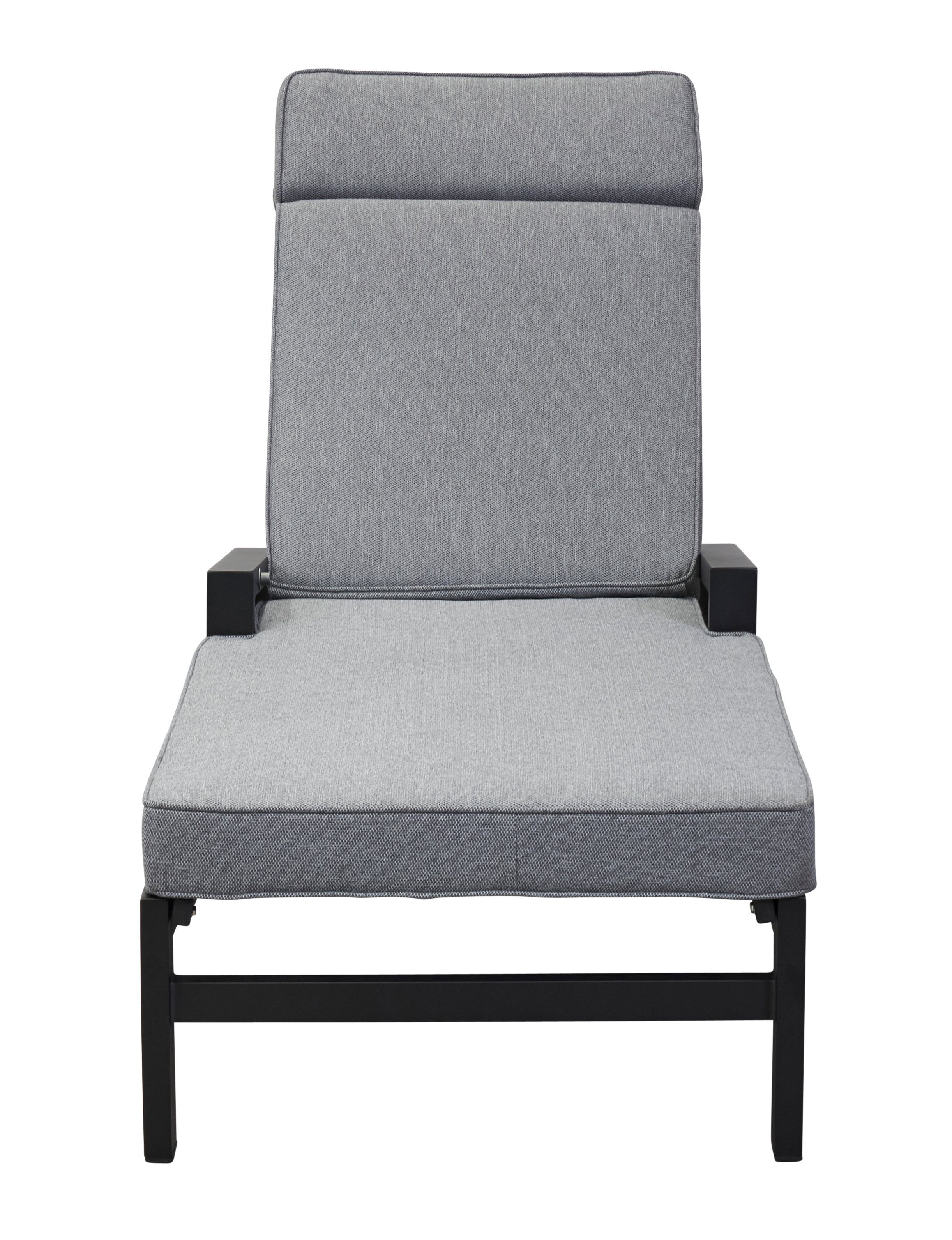 LC Garden Gartenliege LC Garden Sondrino Liege Aluminium/Textilene inkl. Kissen, 1