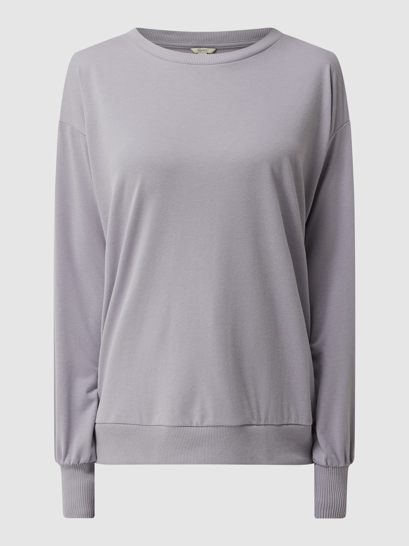 Sweatshirt mit Modal-Anteil in lavendel