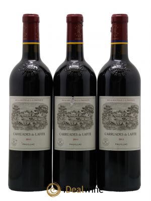 Carruades de Lafite Rothschild Second vin  2011 - Lot de 3 Bouteilles