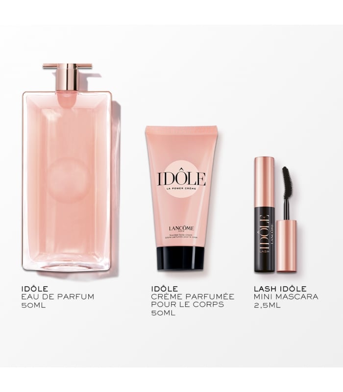 Lancôme-IDOLE-Coffret eau de parfum + crème + mascara