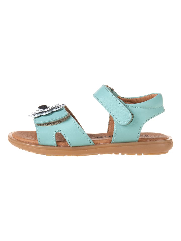 kmins Leder-Sandalen in Türkis günstig kaufen