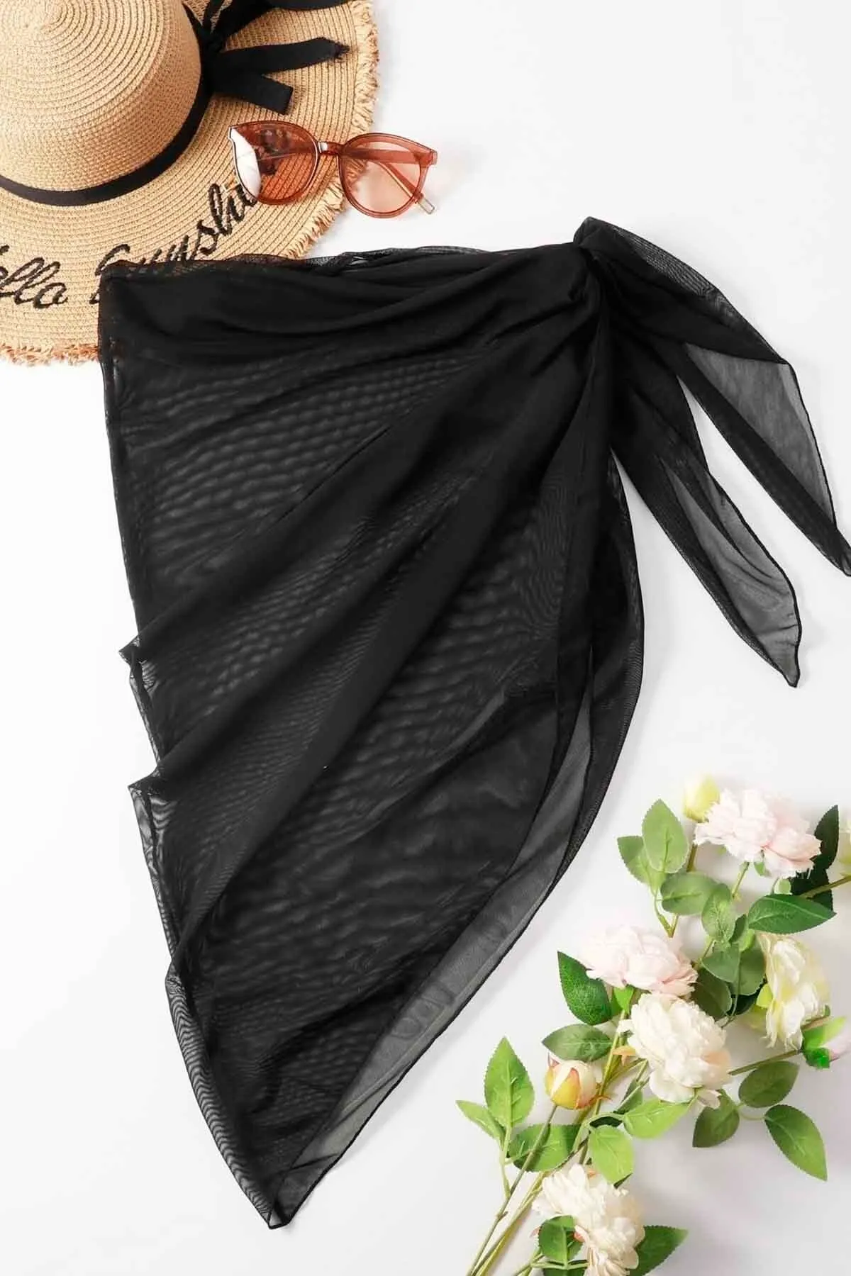 Angelsin  Tüll-Pareo-Strandkleid