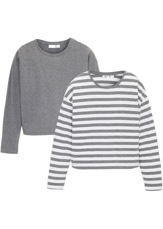 Mädchen Langarmshirt (2er Pack)