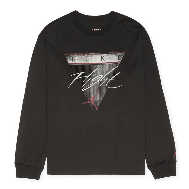 JORDAN Long-Sleeve Graphic Tee black/gym red