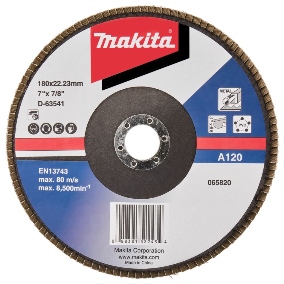 Makita Zubehör D-63541-10 Fächerscheibe 180mm A120