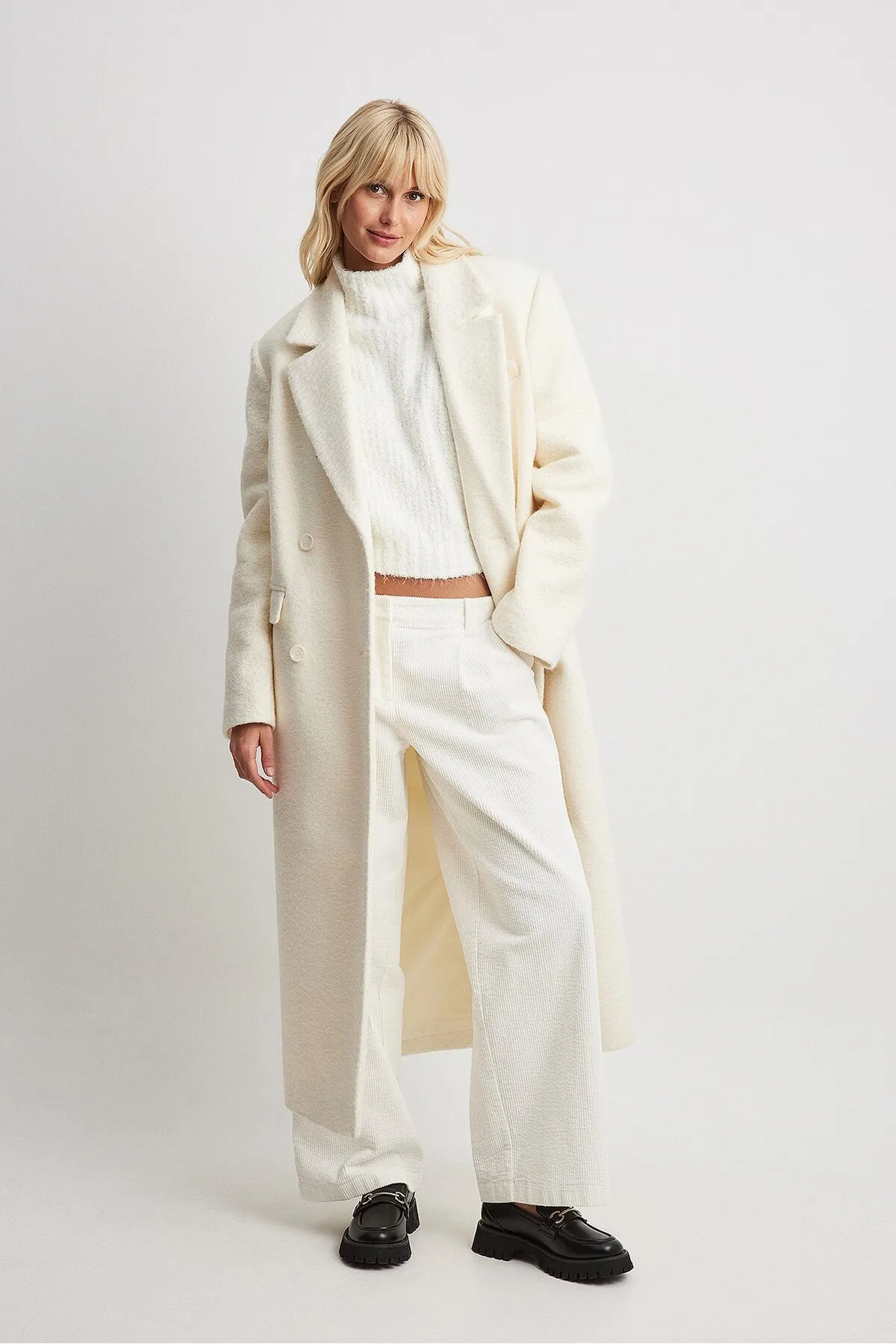 NA-KD  Pullover - Beige - Regular Fit