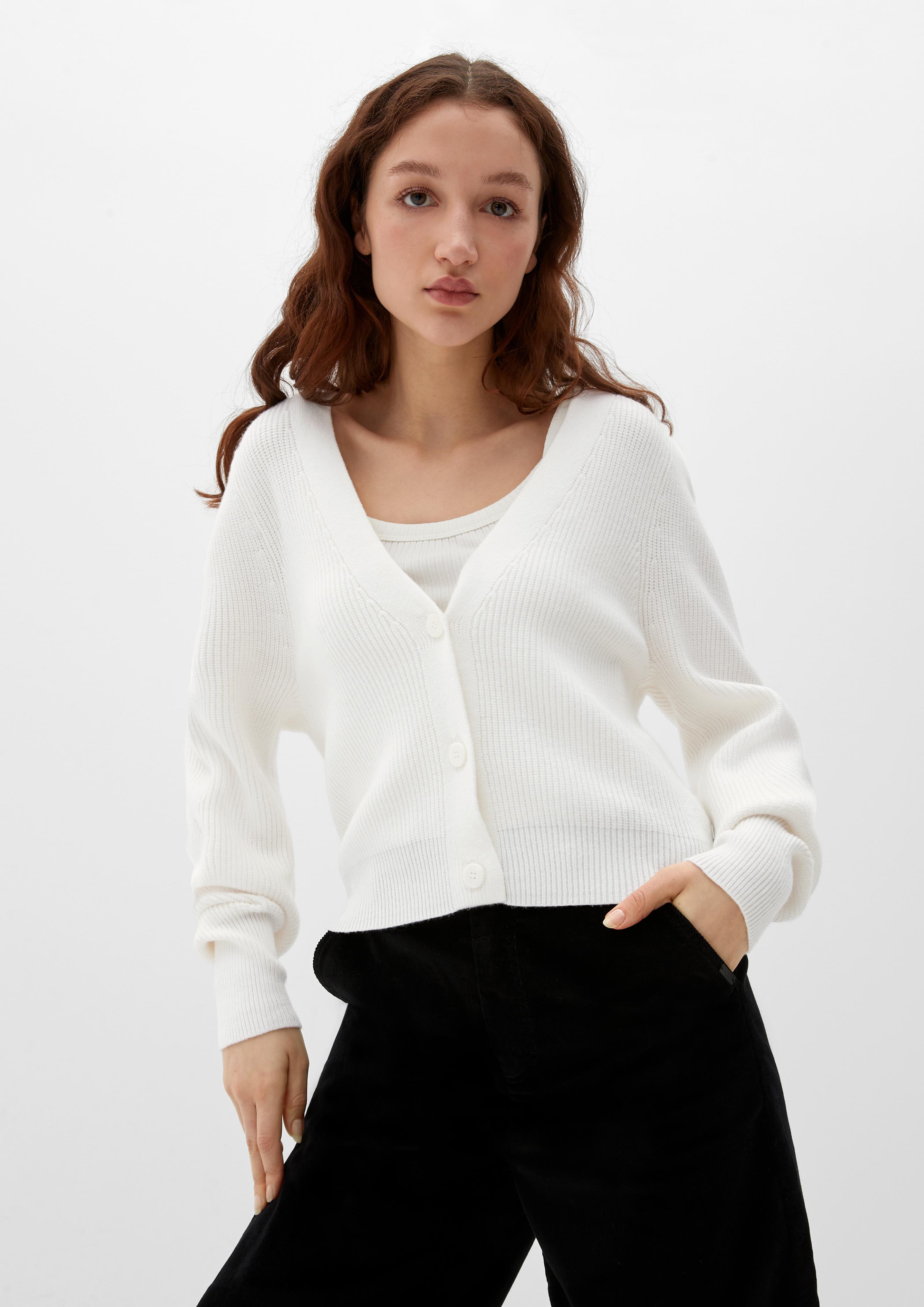 Strickjacke aus Viskosemix  2124662-0200