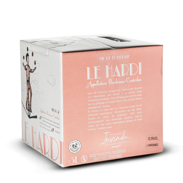BIB 3L AOP Bordeaux Rosé Le Hardi 2022 Château Haut Meyreau