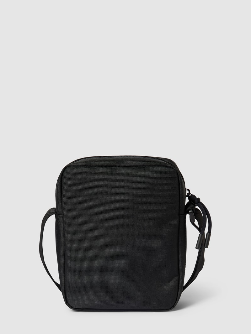 Umhängetasche mit Logo-Patch in schwarz