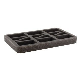 Feldherr 35 mm Half-Size Schaums. mit angekl. Boden FOW 6 große Panzer
