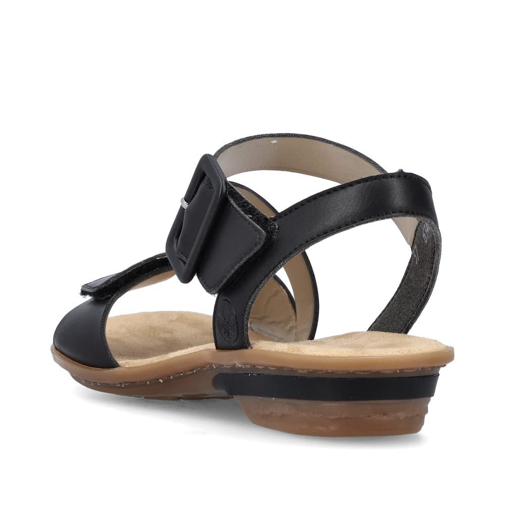 RIEKER Klassische Sandalen schwarz