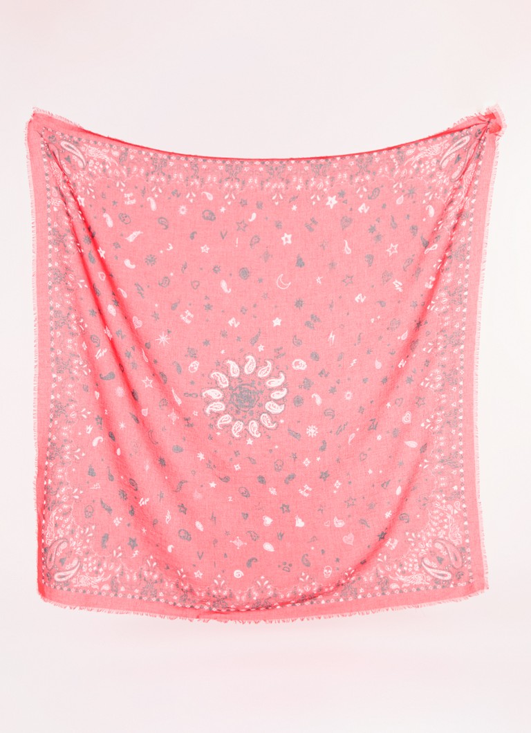 Esarfa Zadig&Voltaire Maddie Paisley, 120 x 120 cm